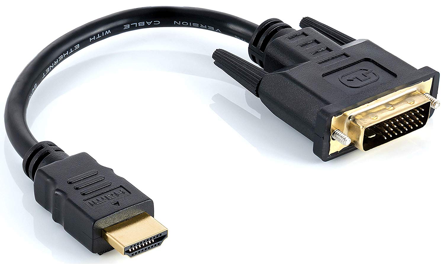 Poppstar HDMI Plugs to DVI Jack Sockets