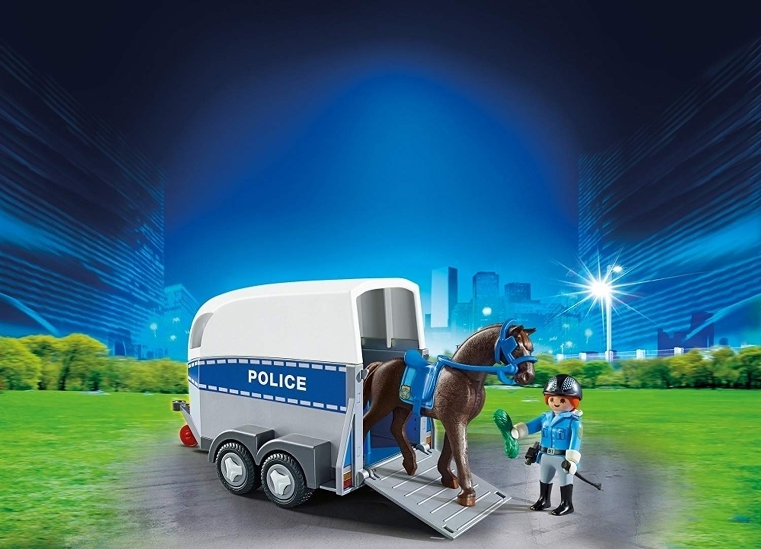 Playmobil 6922 City Action Police with Horse and Trailer, Fun Imaginative Role-Play, PlaySets Suitable for Children Ages 4+ - Image 3