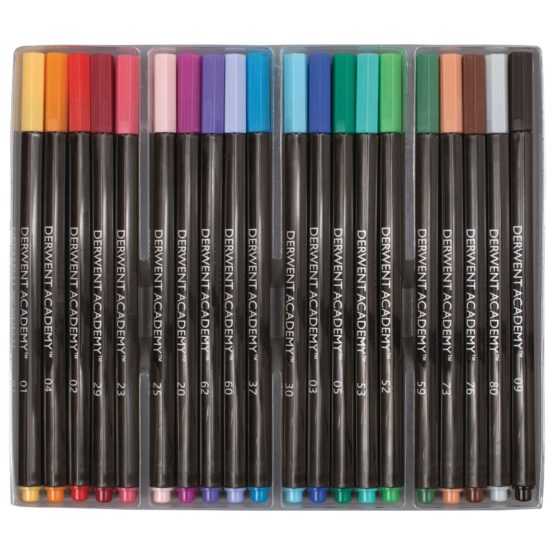 Derwent Academy Watersoluble Markers, Set of 20, High Quality, 98202 - Image 2