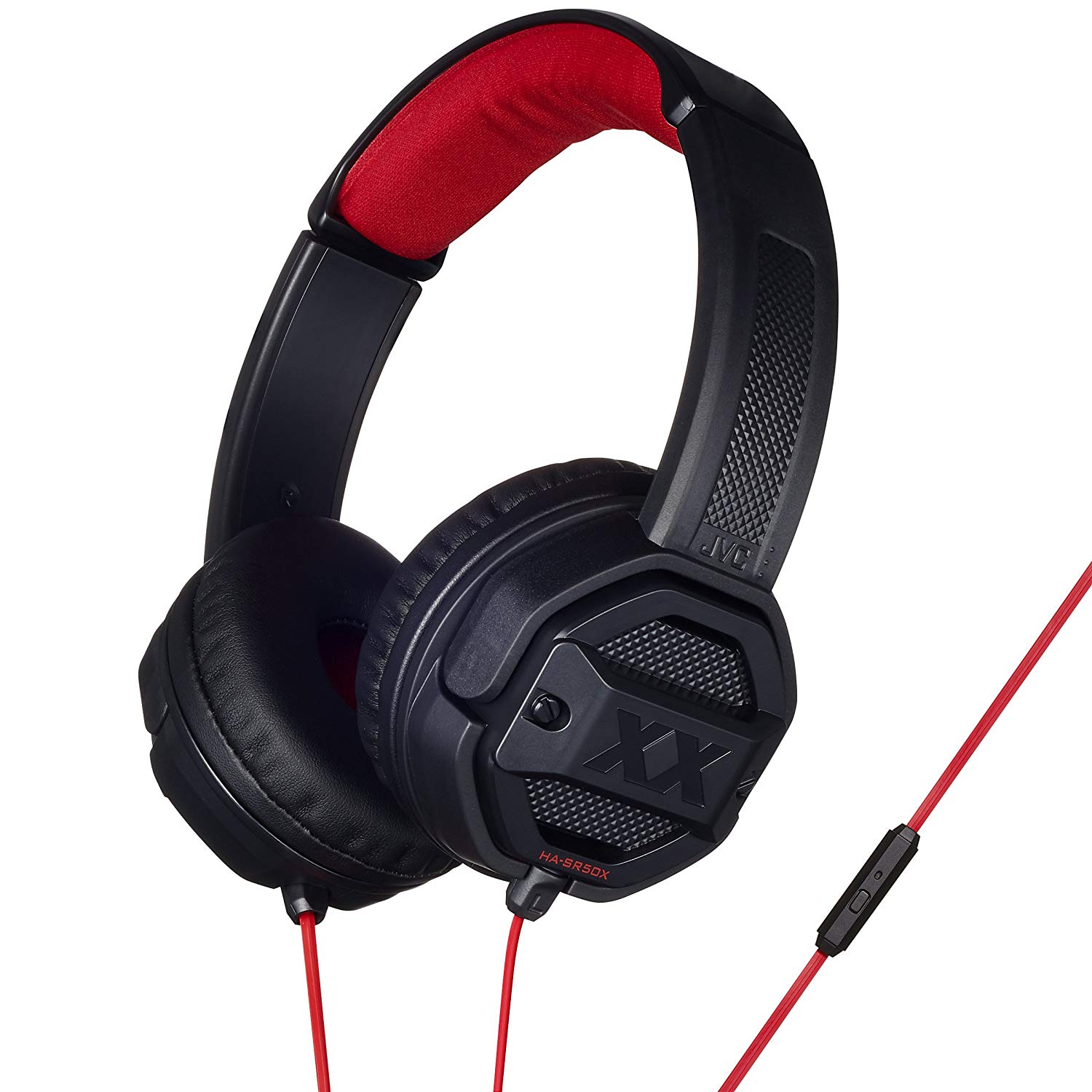 JVC Xtreme Xplosives On-Ear Headphone with Remote and Microphone - Black/Red