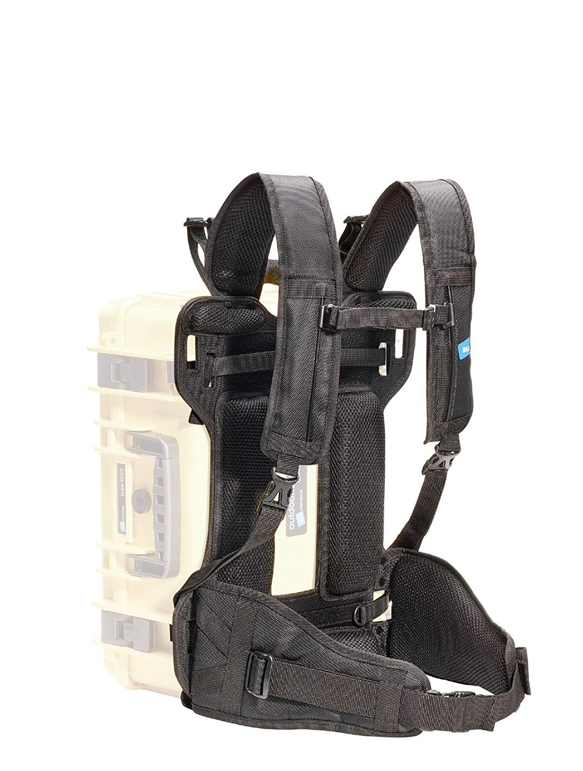 B&W Backpack System (BPS) - for the Robust B&W Outdoor Transport Case - Type 5000, 5500, 6000, Black