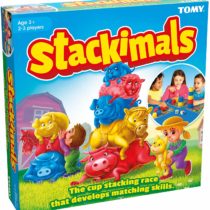 TOMY Stackimals Stacking Cups Board Game for Kids, The Childrens Action Game of Stacking Blocks, Interactive Toy for Kids 4, 5, 6+ Year Old Boys and Girls