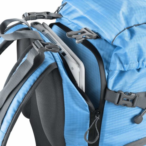 Mantona Elements outdoor backpack (with removable camera bag for DSLR cameras incl. rain cover/laptop compartment/tripod holder) blue - Image 4