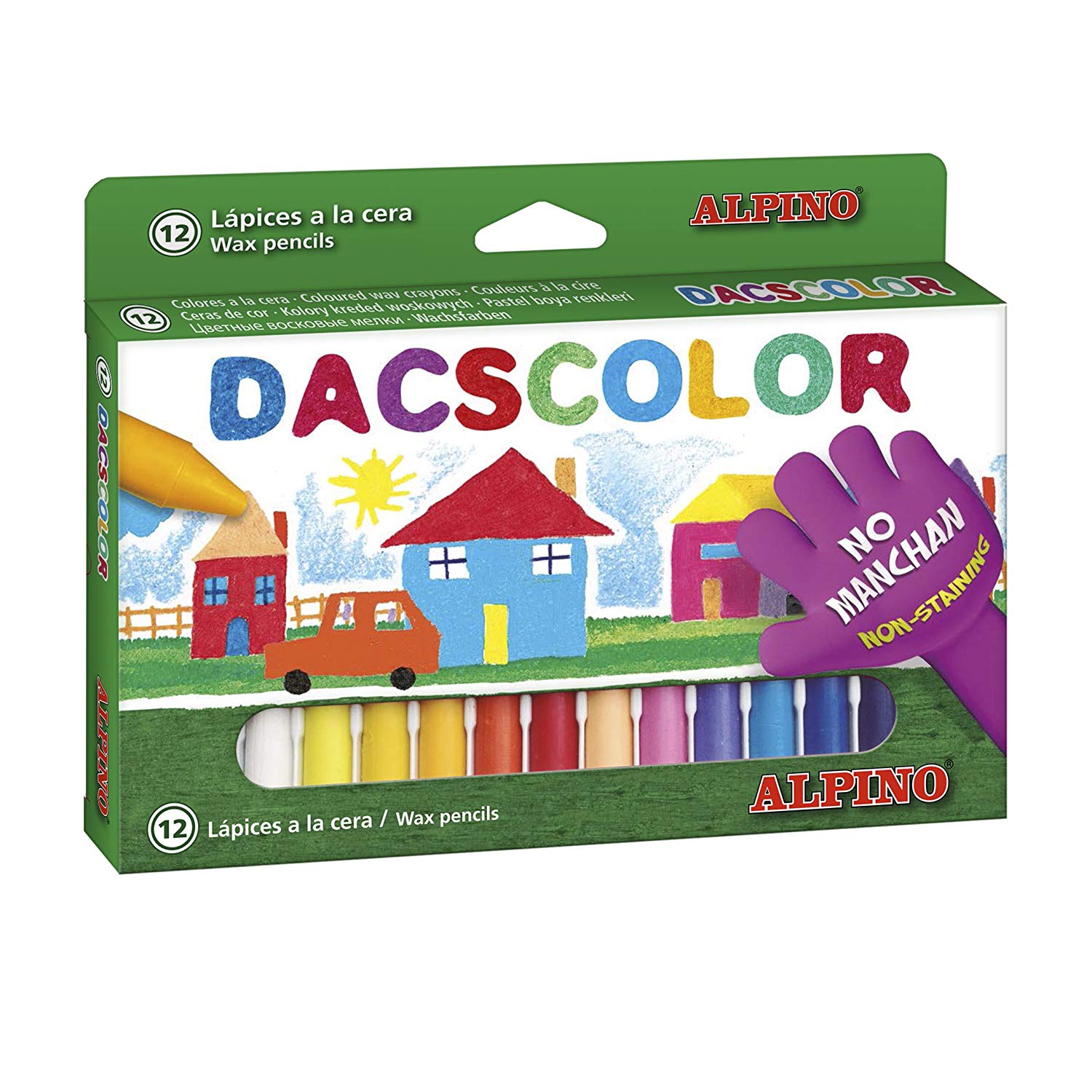 DACS dc050290 12 Wax Dye Kit Assorted Colours, 12 count (Pack of 1)