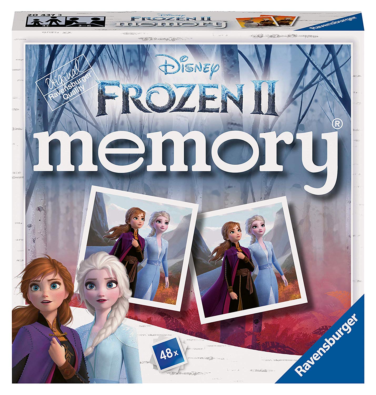 Ravensburger Disney Frozen 2 Mini Memory Matching Picture Snap works Game For Kids Age 3 Years and Up, Multi-colored, 5 x 5 x 0.2 cm - Image 3