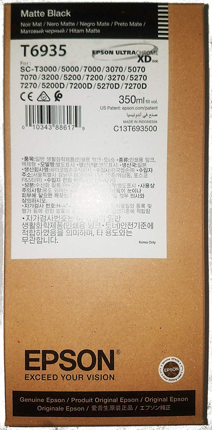 Epson T6935 UltraChrome XD Matte Black Original Standard Capacity Ink Cartridge (350 ml) - Image 2