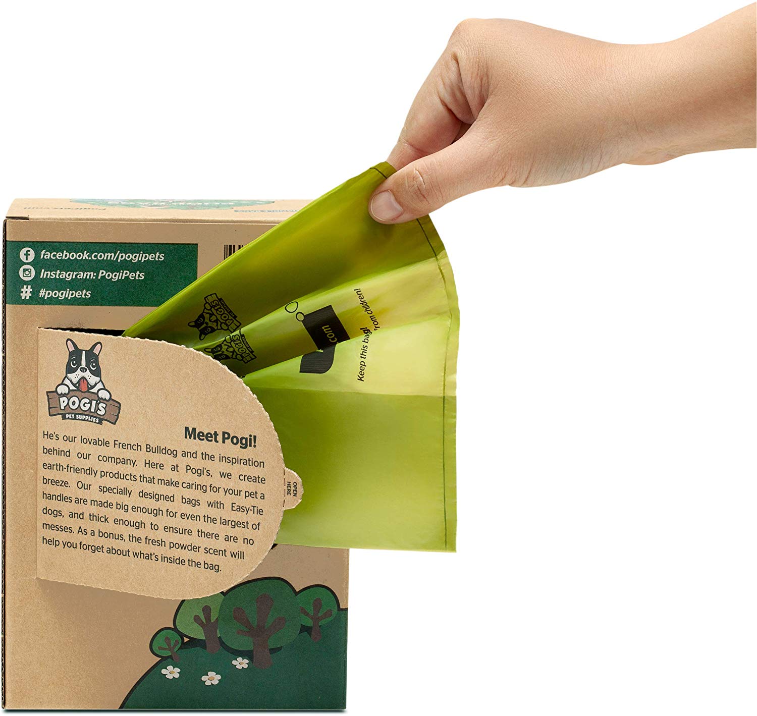 Pogi’s Dog Poo Bags with Handles - Extra Thick, Leak-Proof, Large, Fresh Scented, 300-Count, 1 count (Pack of 300) - Image 2