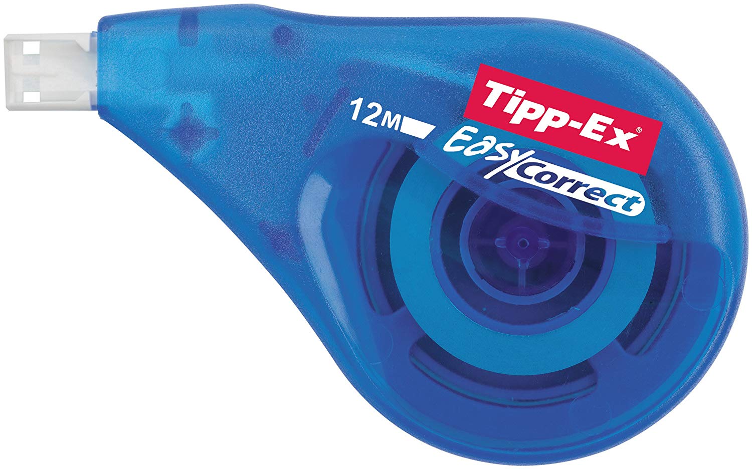 Bic Tipp-Ex Easy-Correct Correction Tape 4.2 MM x 12 M, white, blue, Pack of 1 - Image 3