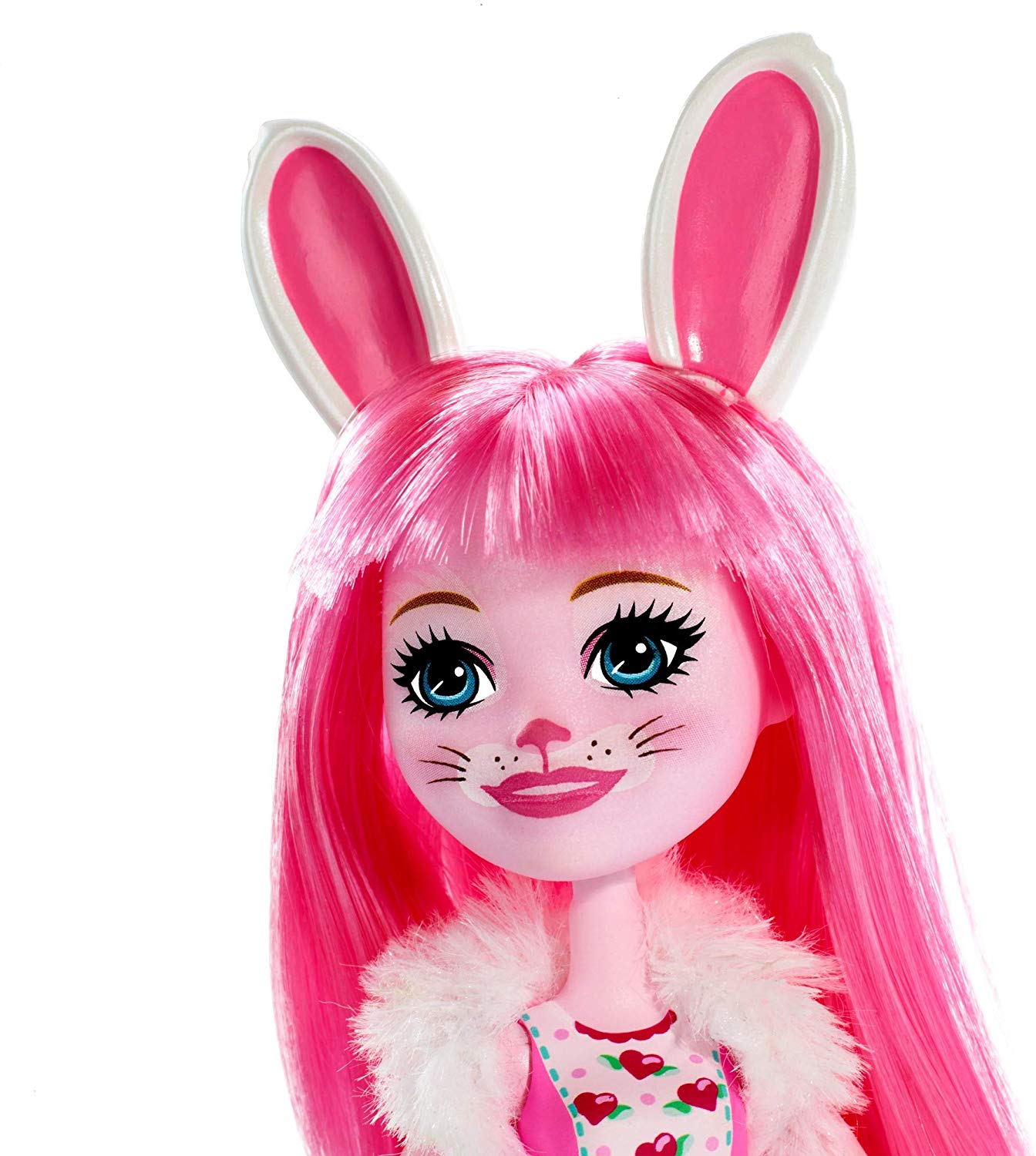 Enchantimals Bree Bunny Doll & Twist Figure, 6-inch small doll, with long pink hair, animal ears and tail, removable skirt - Image 4