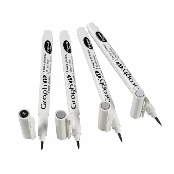 Graph'It Set of 4 Design Pens Pack of 4 – Grey/Black - Image 4