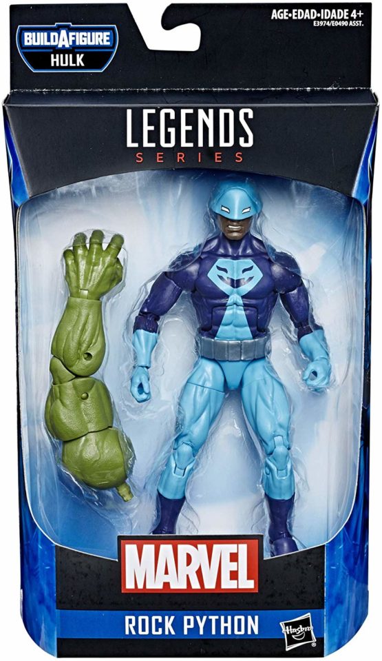 AVENGERS Marvel Legends Series Rock Python Collectible Action Toy for Ages 6 and Up with Build-A-Figure Piece, 6 Inch