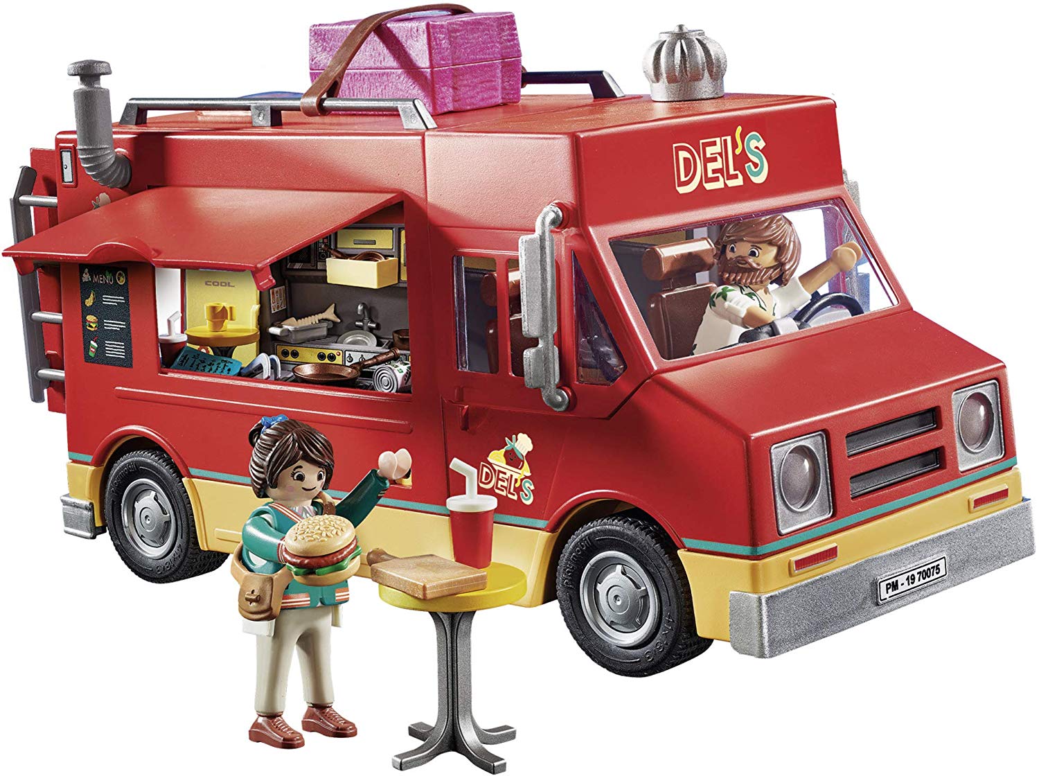 Playmobil 70075 THE Movie Del's Food Truck, For Children Ages 5+, Fun Imaginative Role-Play, PlaySets Suitable for Children Ages 4+ - Image 2