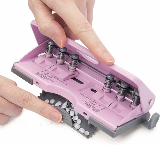 Rapesco 1322 Adjustable 6-Hole Organiser/Diary Punch, Candy Pink - Image 4