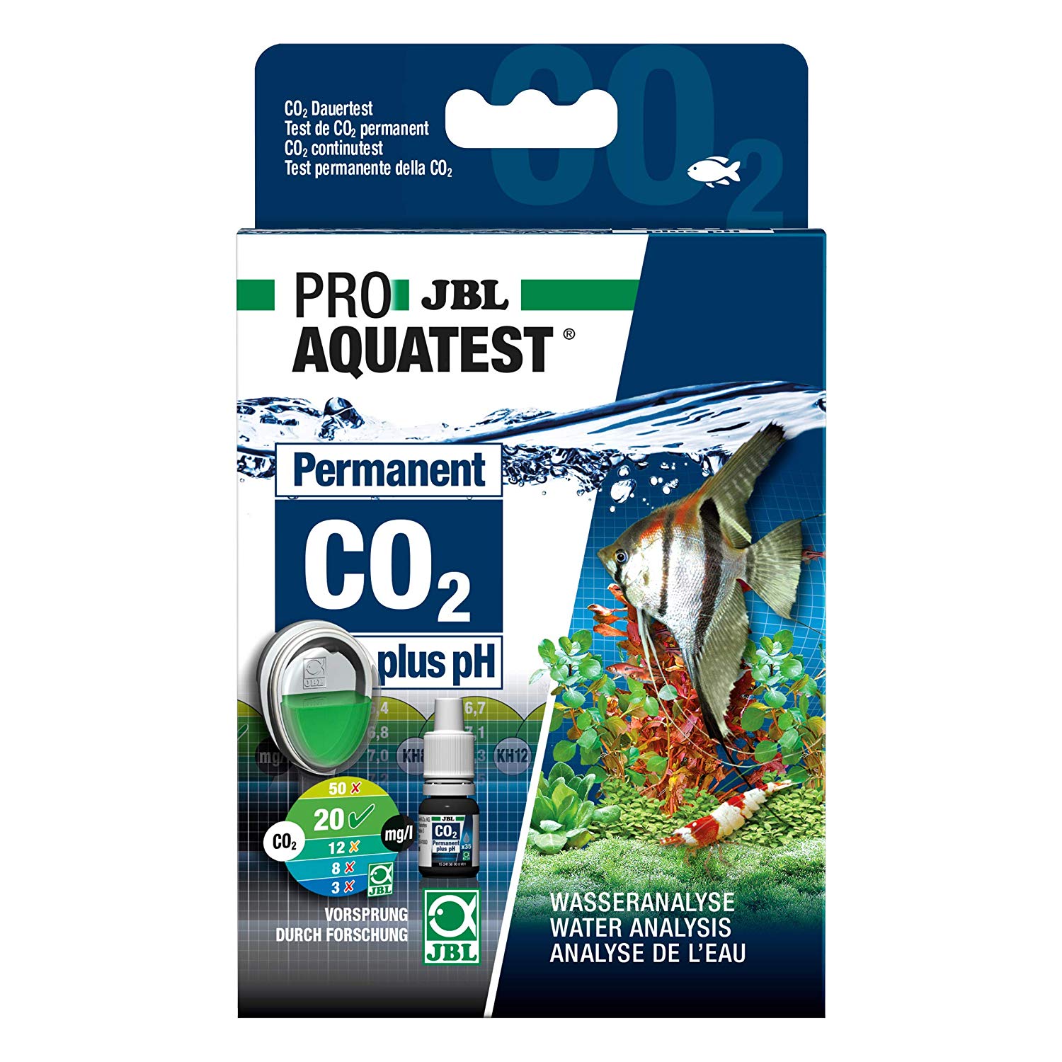 JBL Water Test Set, for freshwater aquariums ProAquaTest CO2-pH Permanent, X-Large - Image 2