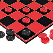 Point Games Checkers Game with Super Durable Board - Indoor/Outdoor Fun Board Game for All Ages