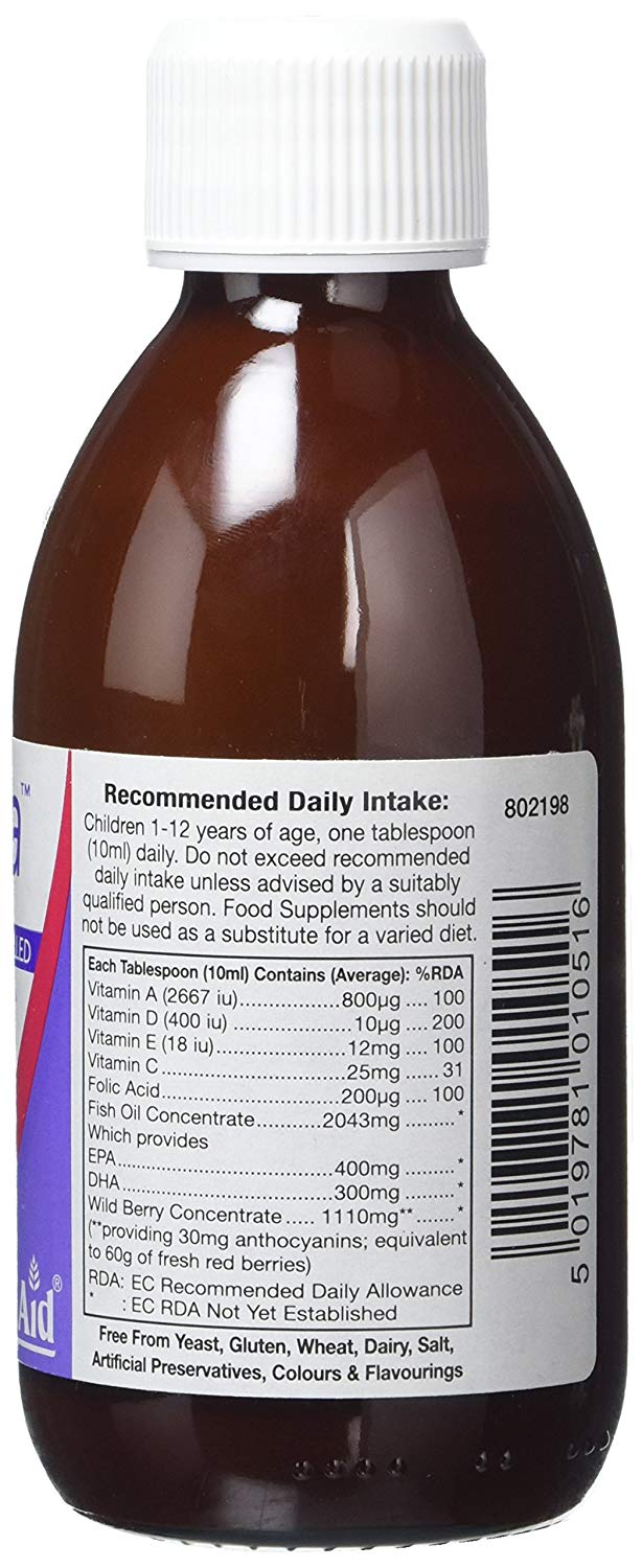 HealthAid Kidz Omega Liquid 200ml, White, 200 ml (Pack of 1) - Image 2