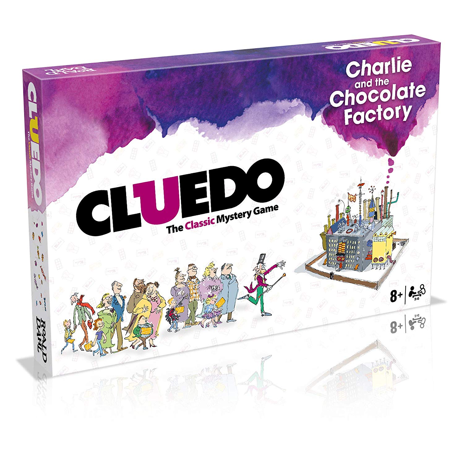 Winning Moves Charlie and the Chocolate Factory Cluedo Mystery Board Game, Play with Charlie Bucket
