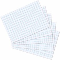 Herlitz Index Cards A5, Shrink Wrapped with Perforations a5 Checked