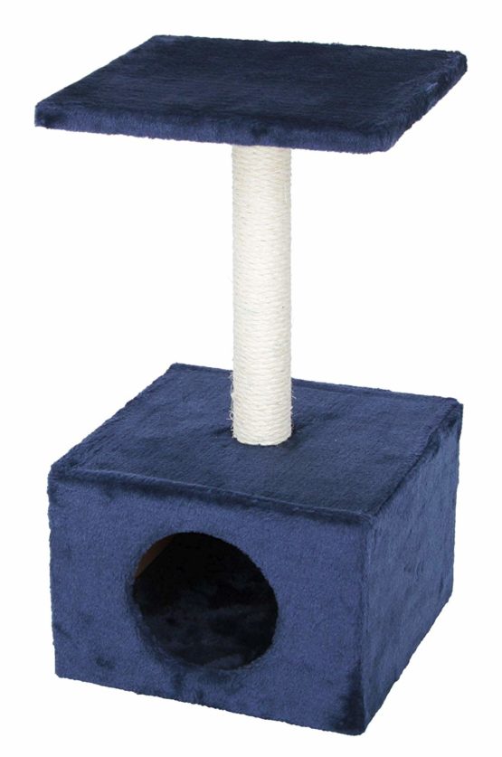 Kerbl Cat Amethyst Scratching Post, 31 x 31 x 57 cm, Dark Blue