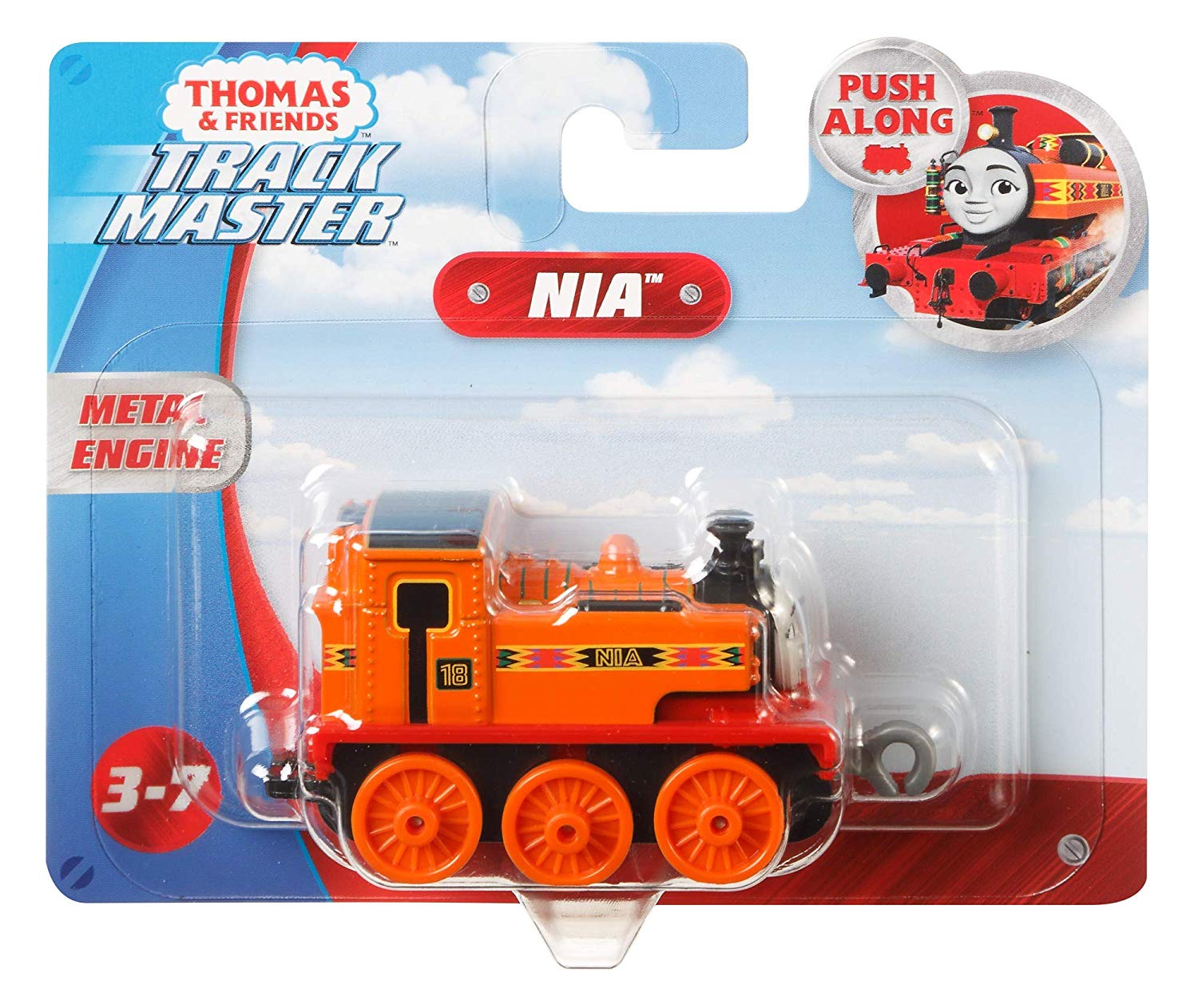 Thomas & Friends Trackmaster, Push Along Nia Metal Train Engine - Image 4