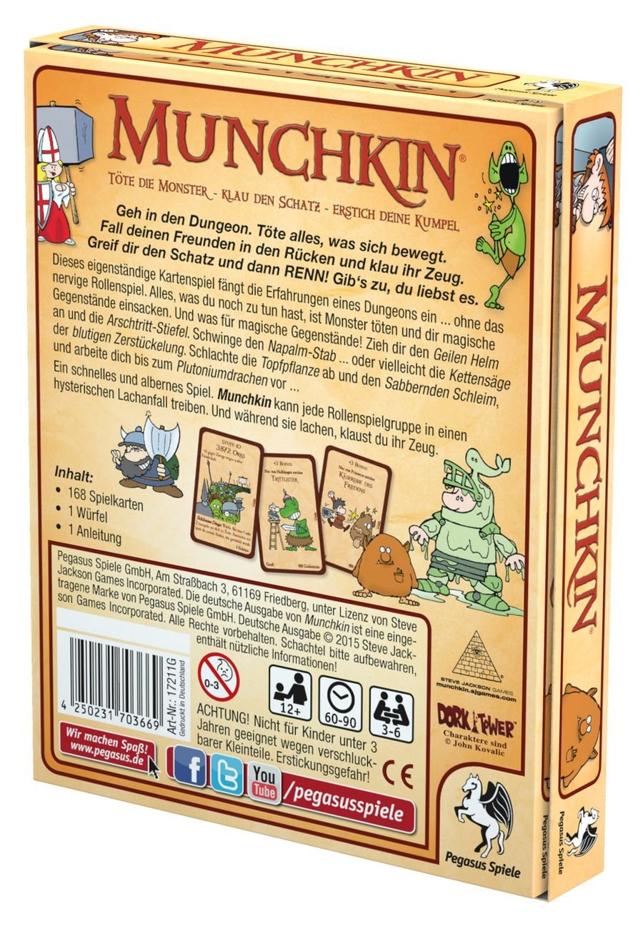 Pegasus Spiele 17211G - Munchkin Card Game, Multicoloured, Medium - Image 3