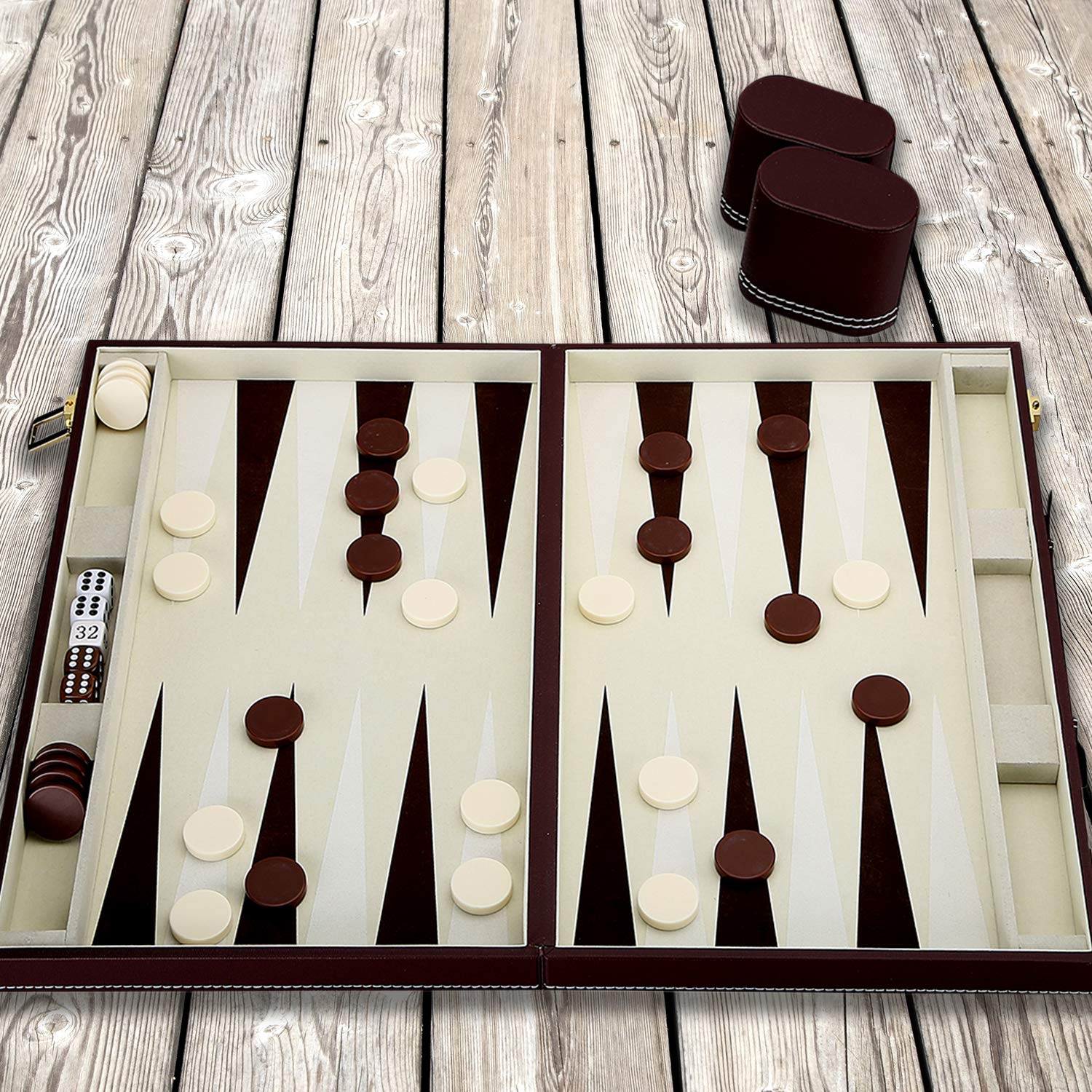 Jaques Of London Backgammon Set – 15 Inch Backgammon Sets Finest Games ...