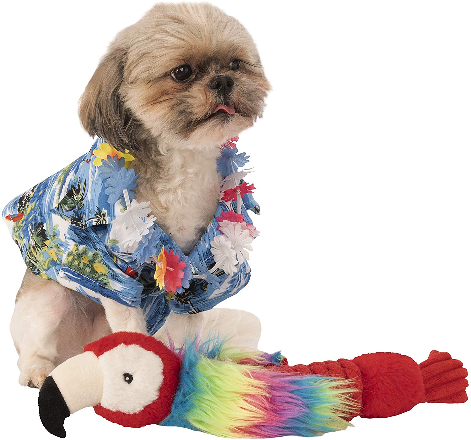 Rubies Official Largeulau Shirt and Hawaiian Lei Pet Dog Costume Halloween Halloween, Multi, Medium