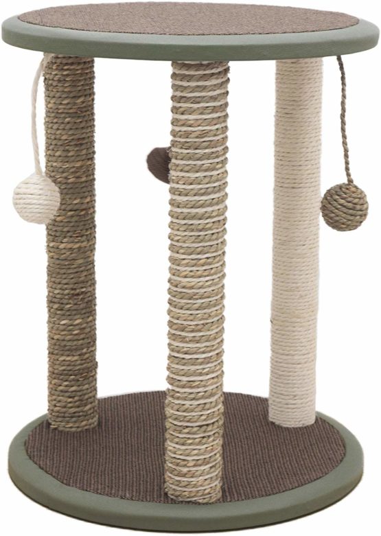 Rosewood Zurich Cat Scratcher/Post, green/beige