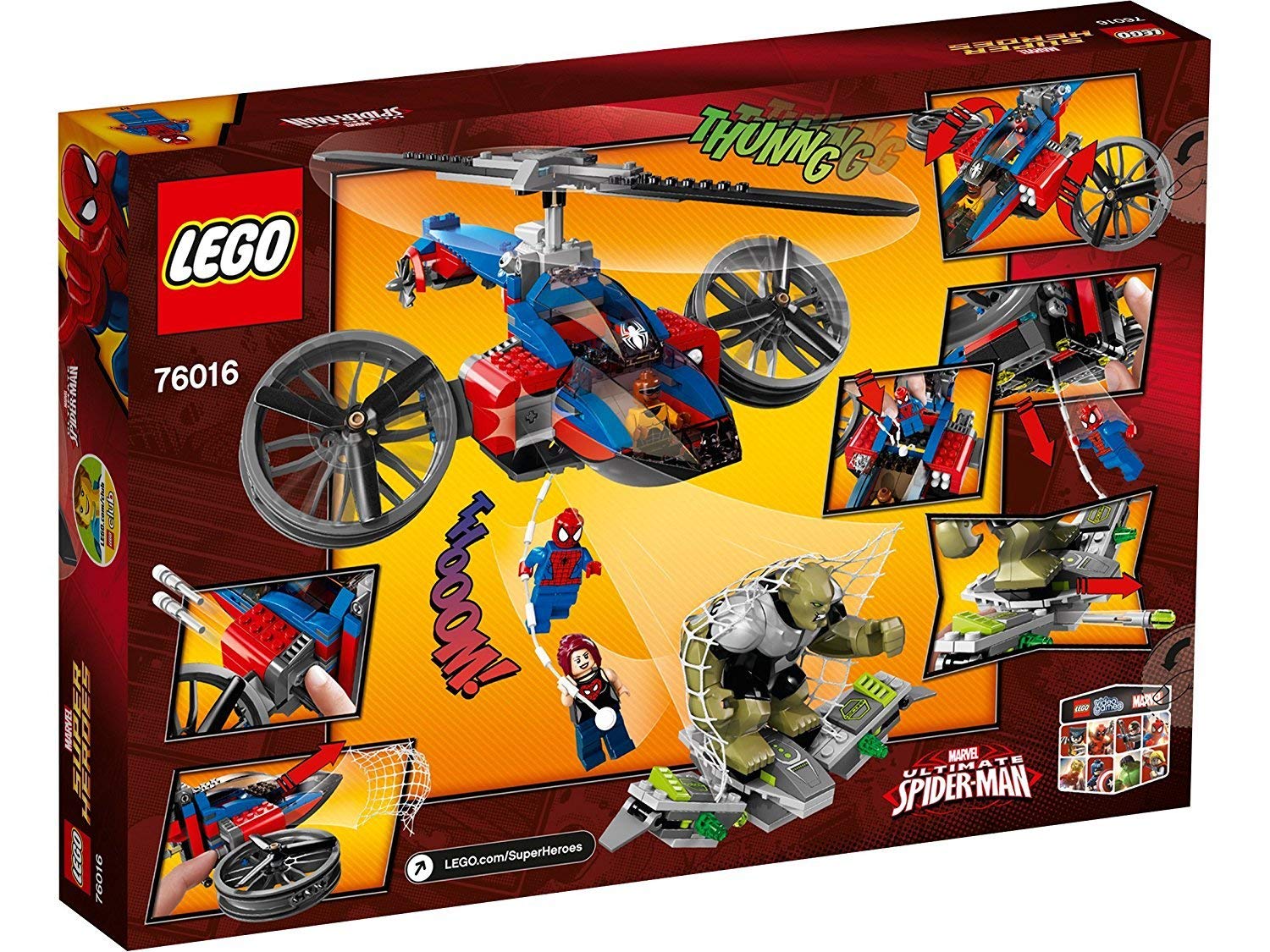 LEGO Marvel Super Heroes 76016 Spider-Helicopter Rescue, Green