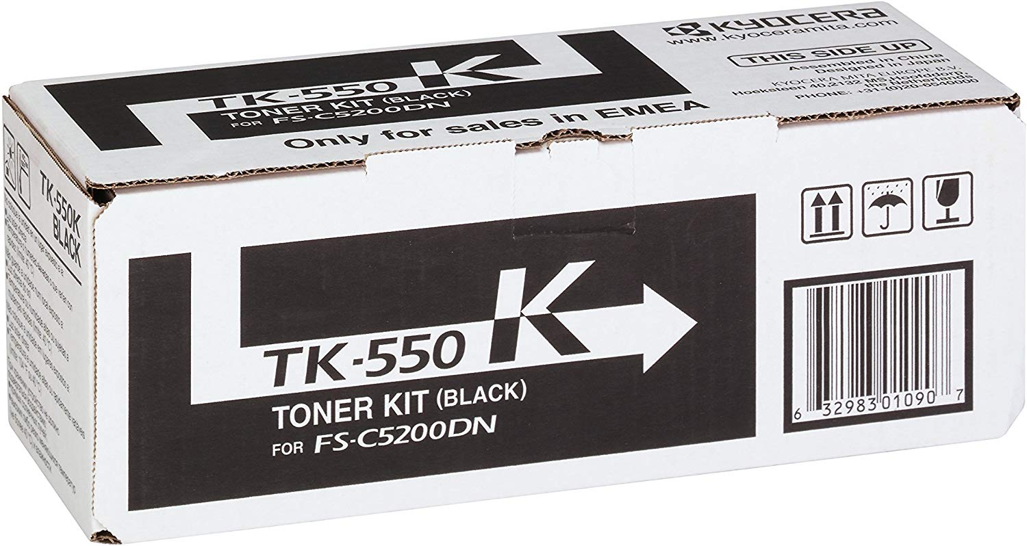 Kyocera TK-550K Toner Black, 7,000 Pages, Original Premium Printer Cartridge 1T02HM0EU0 for ECOSYS FS-C5200DN - Image 2