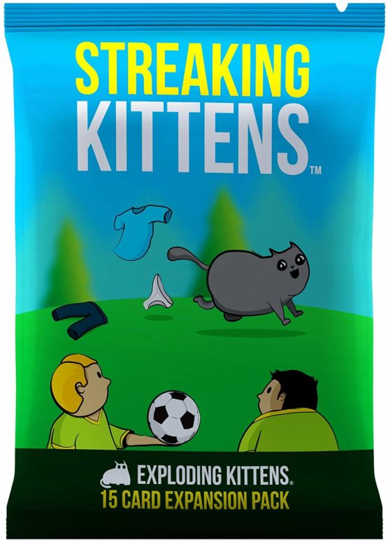 Streaking Kittens Expansion Set - A Russian Roulette Card Game, Easy Family-Friendly Party Games - Card Games for Adults, Teens & Kids - 15 Card Add-on