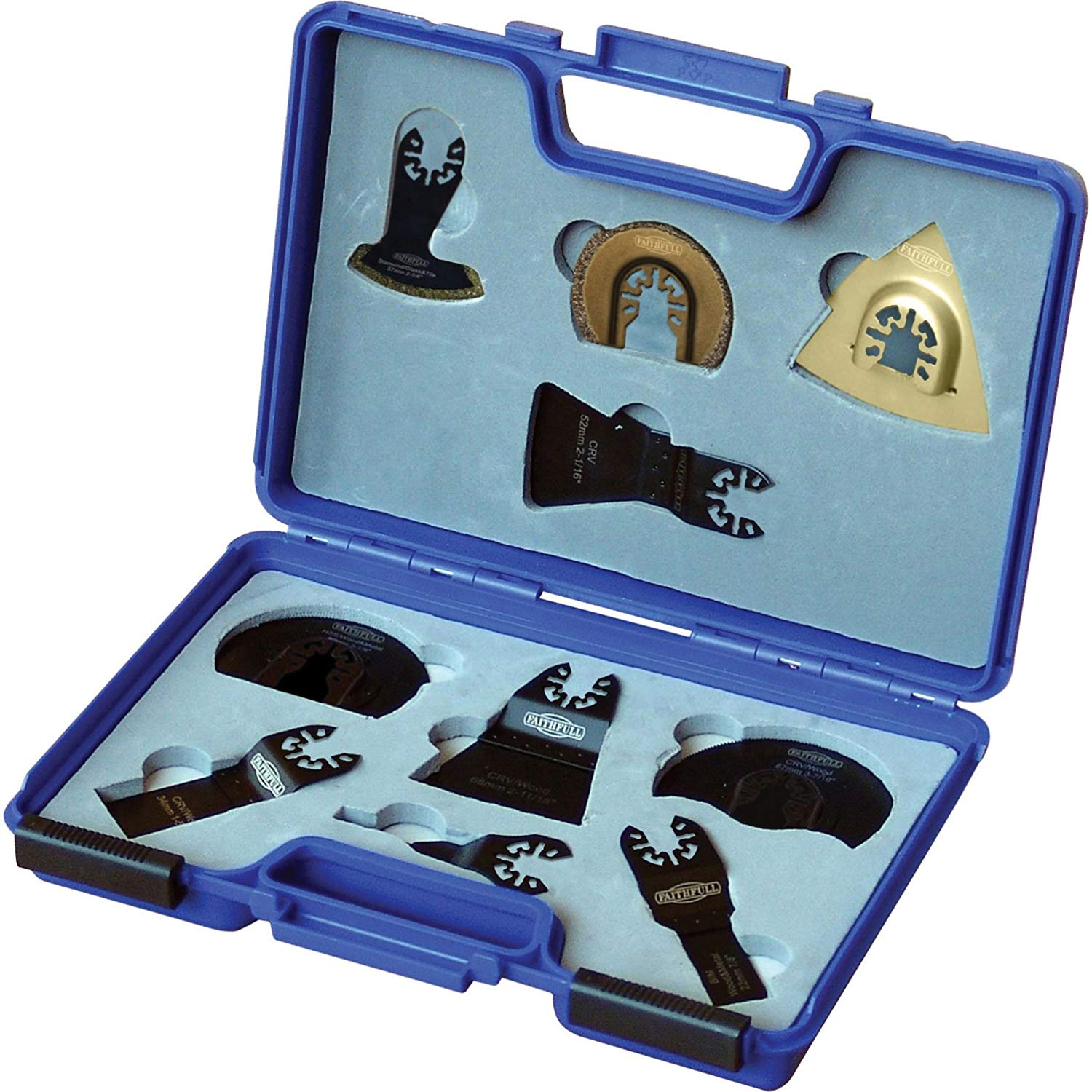 Faithfull MFKIT10 Multi-Function Tool Blade Set, Mehrfarbig, 10 Piece Set