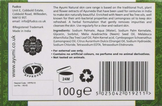 Ayumi Neem Soap, 100 g, Pack of 6 - Image 2