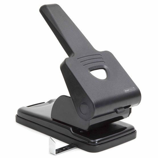 Rapesco 1163 865-P2 Hole Punch Heavy Duty, 63 Sheet Capacity - Black