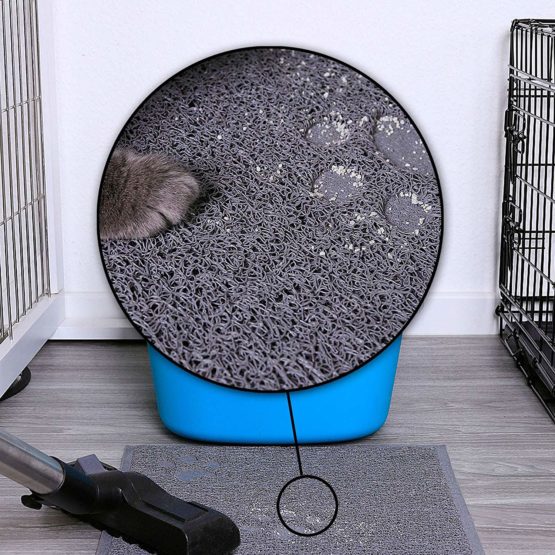 lionto by dibea Cat Litter Tray Cat Mat, Cat Toilet Litter Mat, Size, L, 60 x 90 cm - Image 2