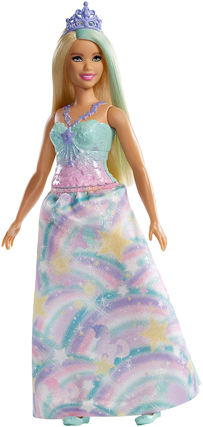 Barbie Dreamtopia Princess Doll, Approximately 12 Inch, Wearing Rainbow Outfit - Image 3