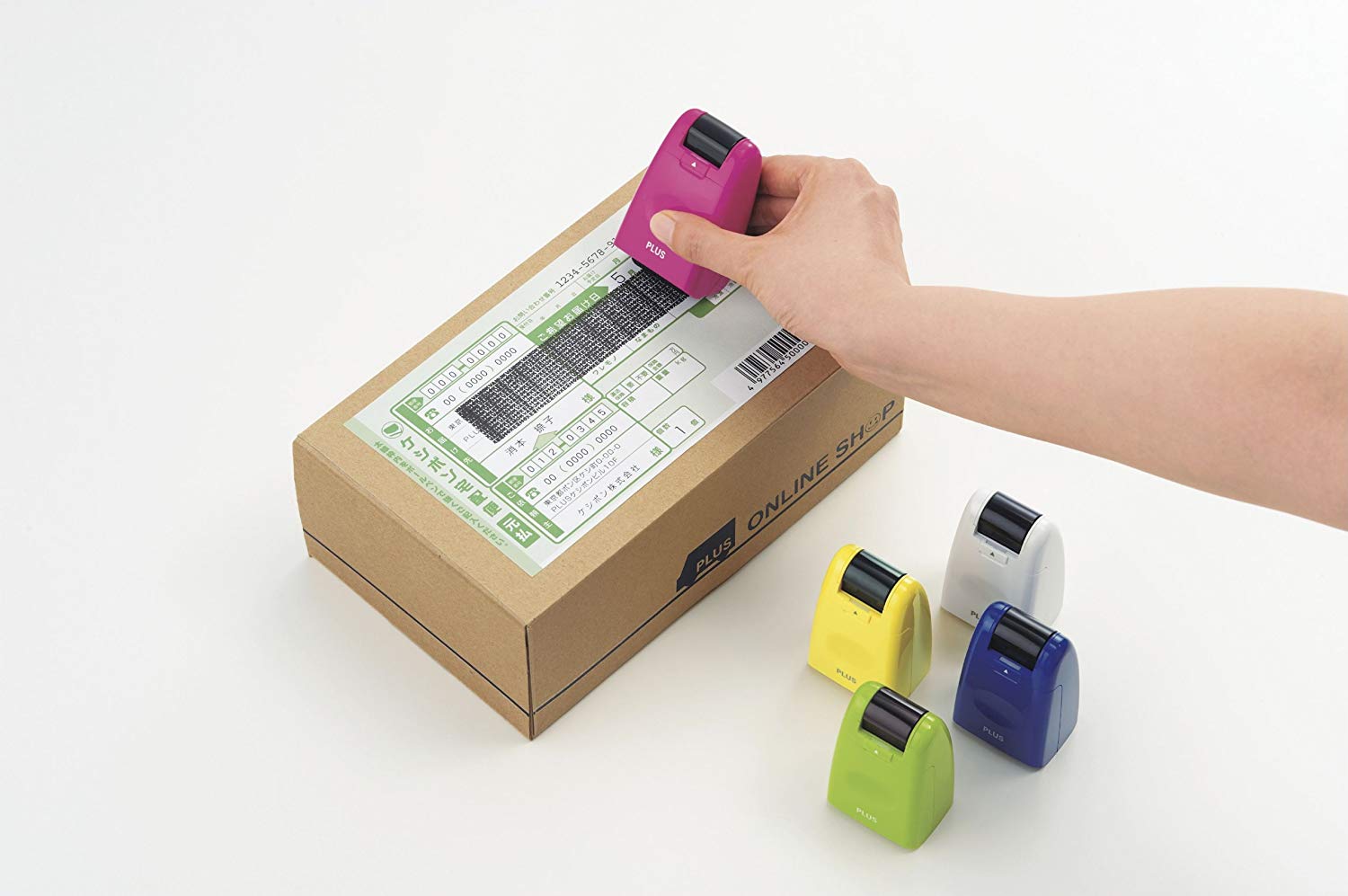 Plus Japan "Guard-Your-ID" Camouflage Roller Stamp Refill Cartridge Black Ink, IS-500CM - Image 2
