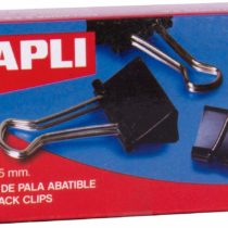 5 Star Office Foldback Clips 25mm Black [Pack 12]