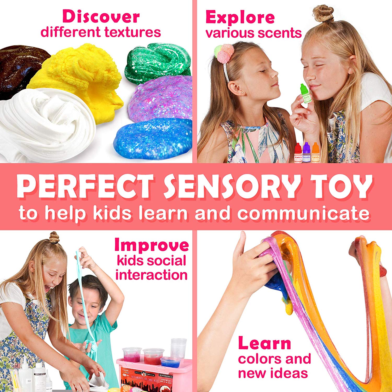 Original Stationery Ultimate Slime Kit, Awesome Pink Slime Kit to Make Fishbowl Slime, Cloud Slime, & More - Image 4