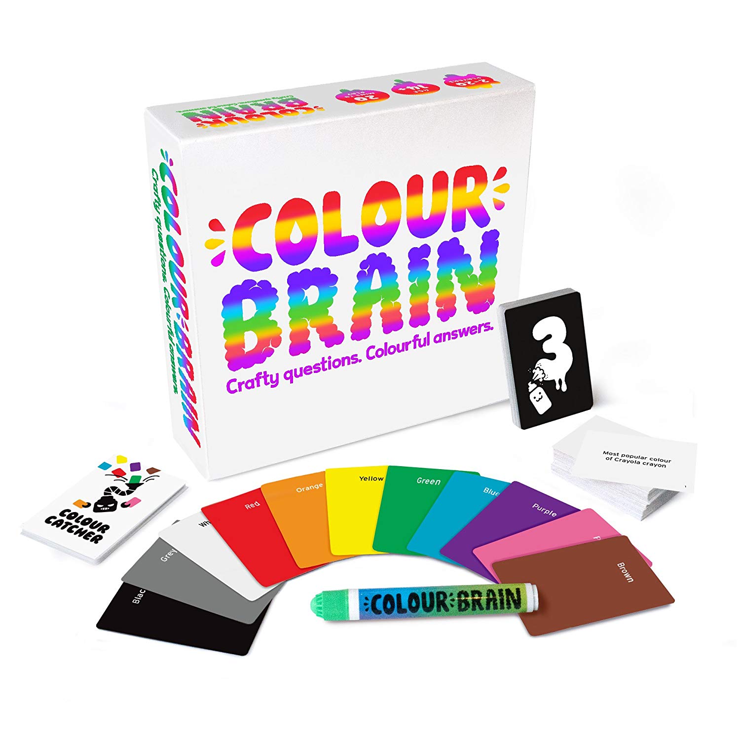 Big Potato Colourbrain Card Game - Award-Winning Simple Family Colour Quiz Game for Kids & Adults, Multi-color - Image 2