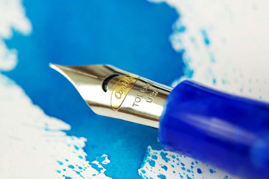 Conklin All American Fountain Pen with Fine Nib - Lapis Blue - Image 3
