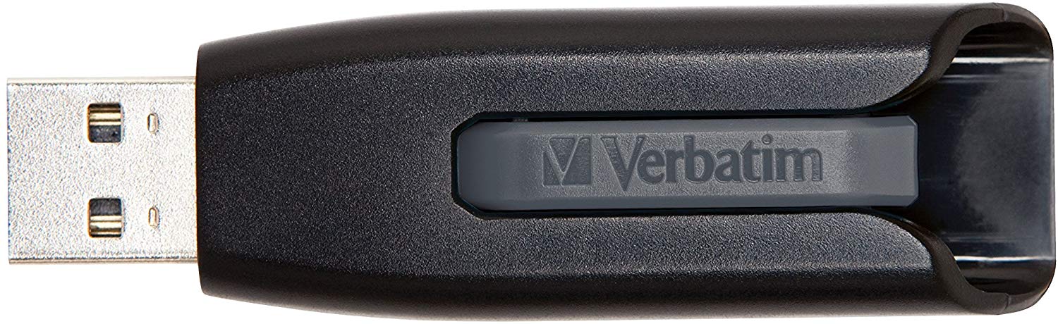 Verbatim 49189 128GB V3 Store n Go USB 3.0 Flash Drive Grey, 128 GB