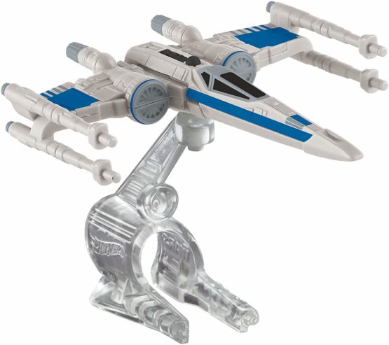 Hot Wheels, Star Wars: The Force Awakens, Resistance X-Wing Fighter (Closed Wings, Blue) Die-Cast Vehicle by Hot Wheels