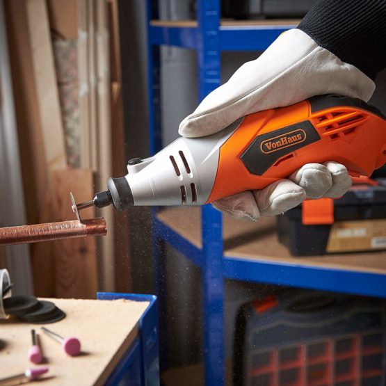 VonHaus Rotary Tool/Multitool Combitool Multi Purpose Heavy Duty 170W with 120PC Accessory Set & Storage Case – Variable Speed Switch - Image 3