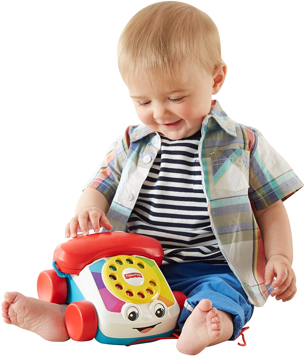 Fisher-Price Chatter Telephone, White, Small - Image 2