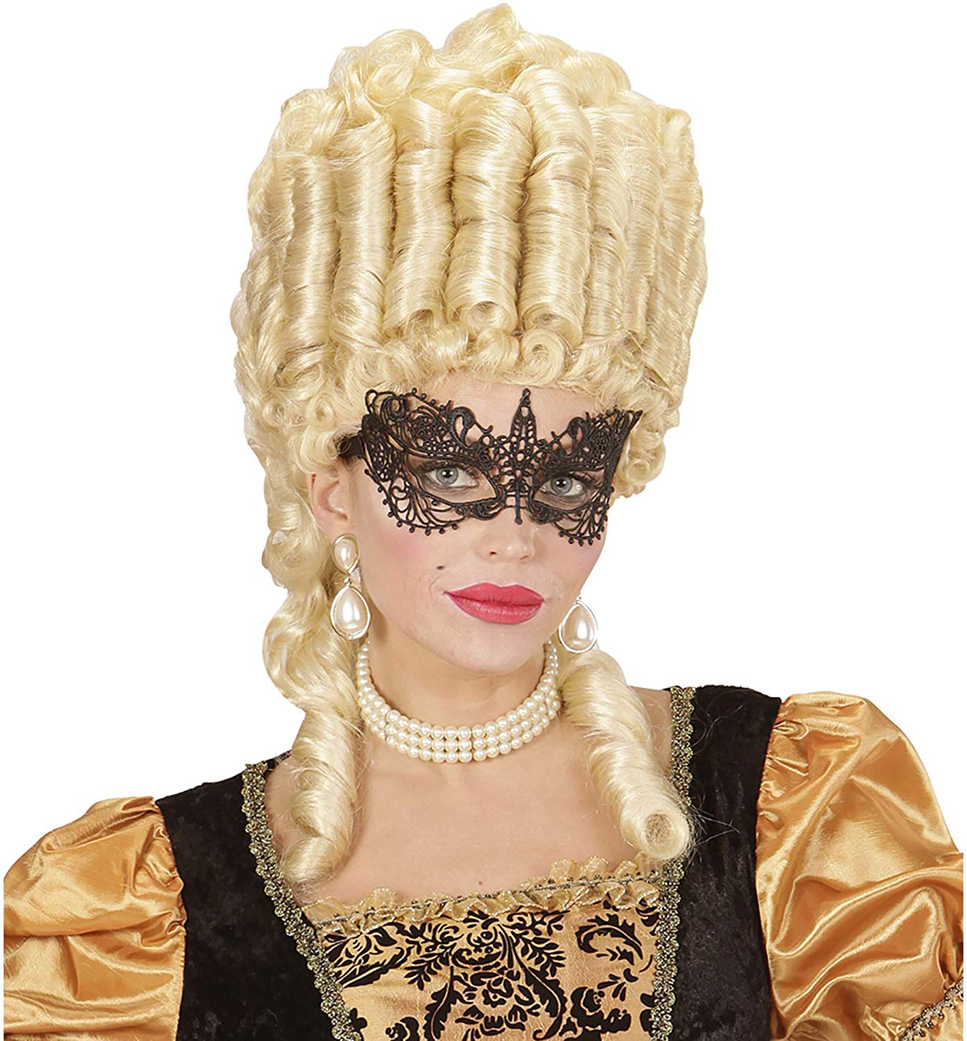 Widmann Women Black Lace Mask - Image 3