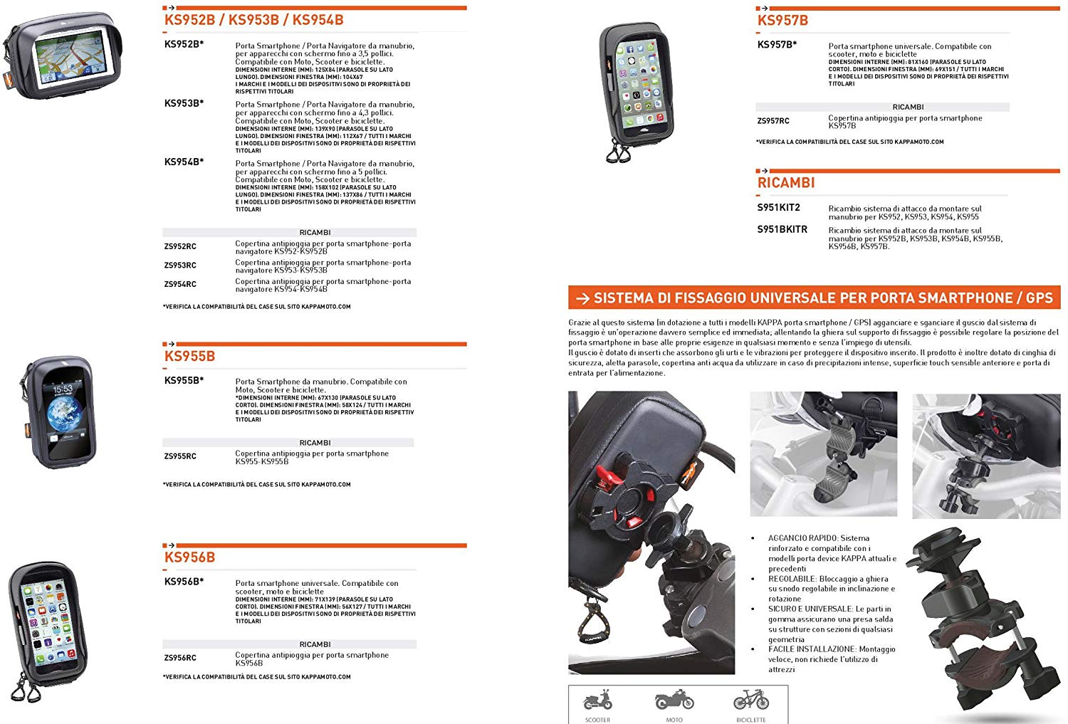 Givi KS954B Navigation Device and Smartphone Bag with Holder, other - Image 2
