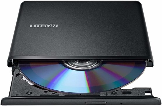 Lite-On ES1 Ultra-Slim Portable USB 2.0 DVD Writer - Black - Image 4
