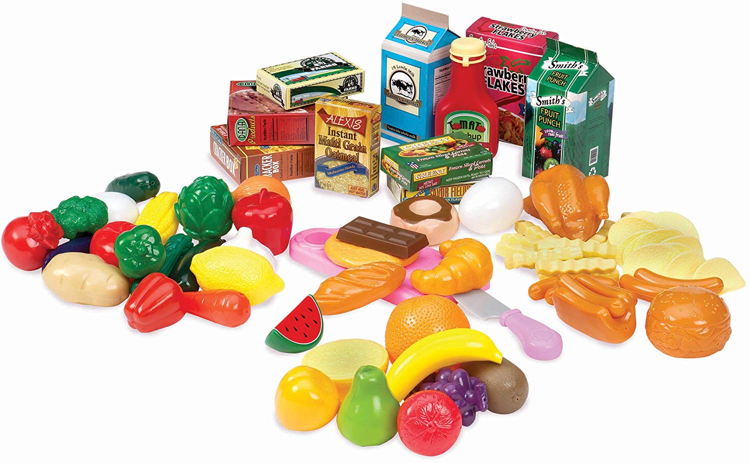 Battat - Play Circle - Play Food - Kitchen Toys - Grocery Store - Pretend Play - Pantry In A Bucket - 3+ Years(79 Pieces) - Image 4