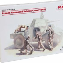 ICM ICM35615 1:35-French Armoured Vehicle Crew (1940) 4 Figs